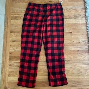 Target Wondershop Matching Family Pajama Red Black Christmas Plaid Women L NEW